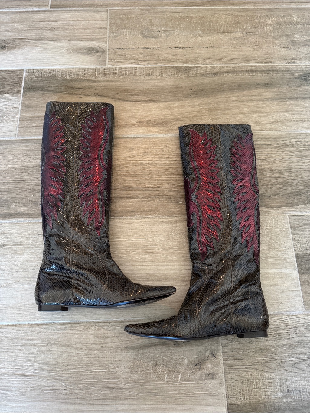 Devi Kroell 36 Python Tall Boots